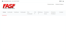 Tablet Screenshot of faculdadesagradafamilia.com.br
